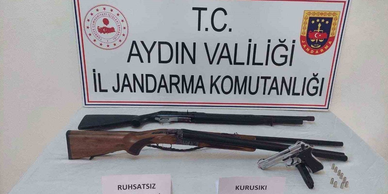 Sultanhisar’da silah operasyonu