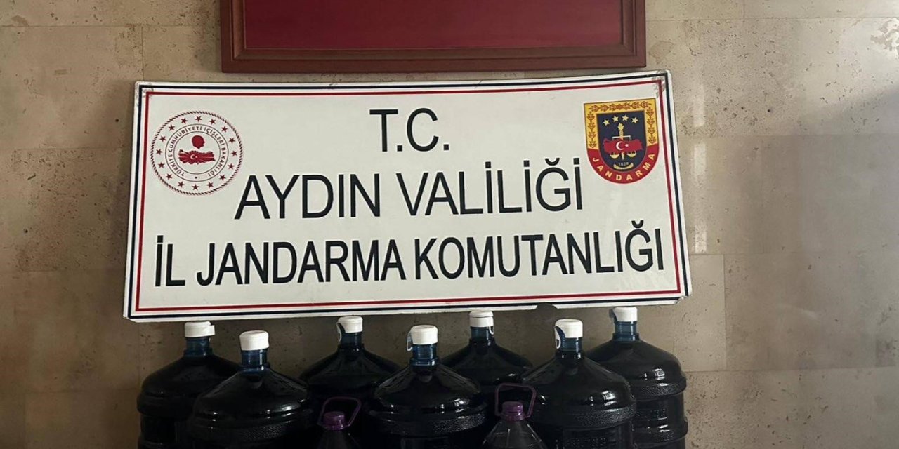 Germencik’te 150 litre el yapımı içki ele geçirildi