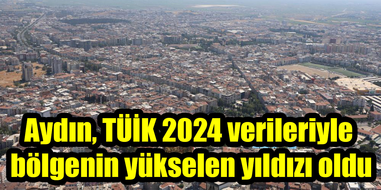 Aydın, TÜİK 2024 verileriyle bölgenin yükselen yıldızı oldu