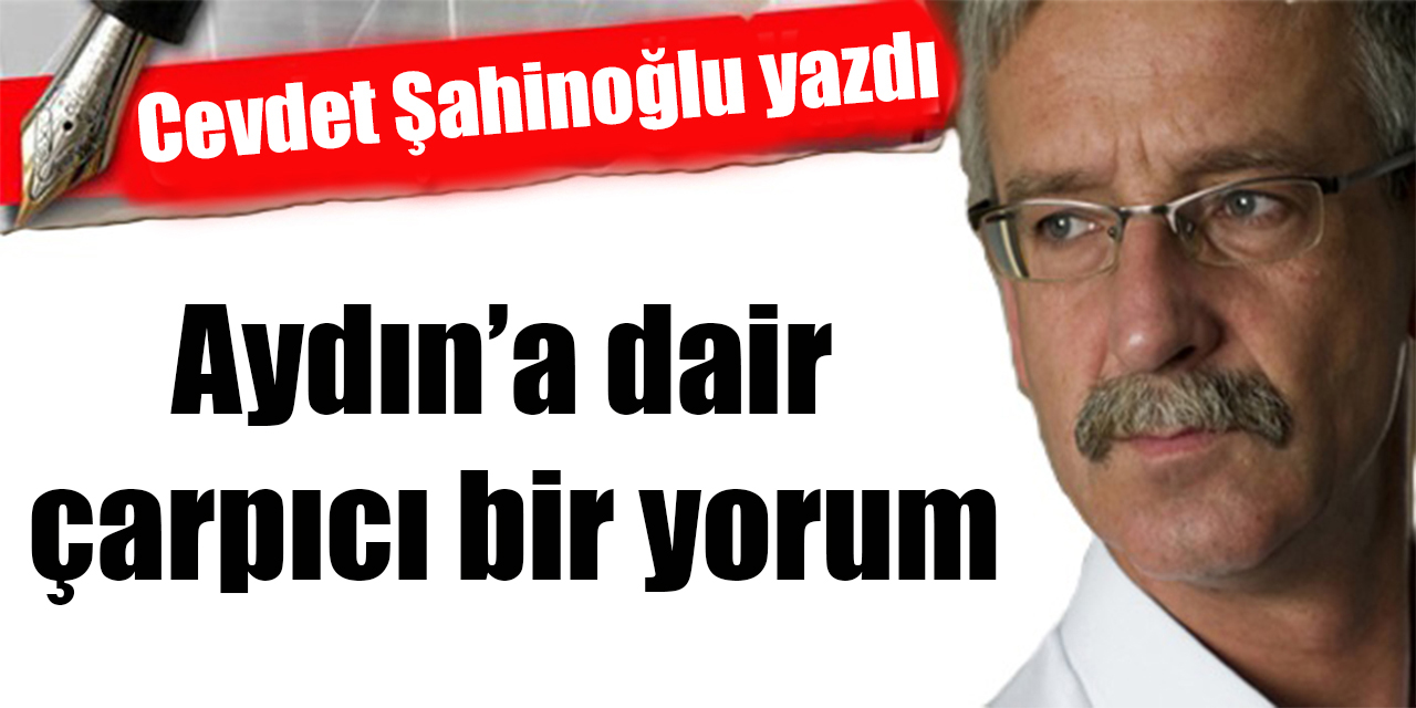Aydın’a dair çarpıcı bir yorum