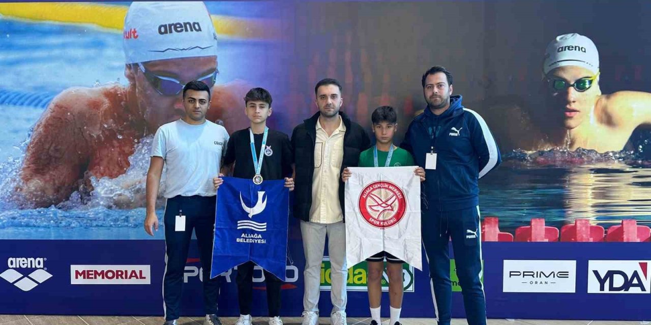 Aliağalı yüzücüler Türkiye finalinde zirvede