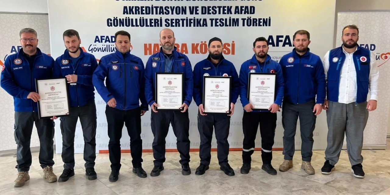 Nazilli Müftülüğü Arama Kurtarma Ekibi sertifikasını aldı