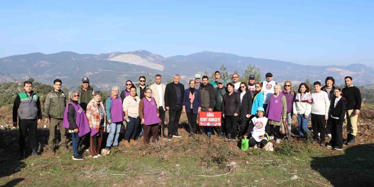 Söke’de fidanlar toprakla buluştu