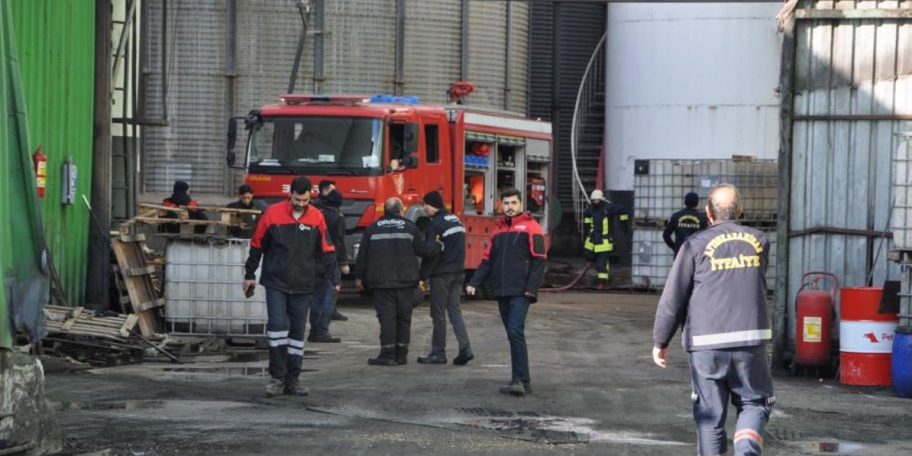Yağ fabrikasında yangın