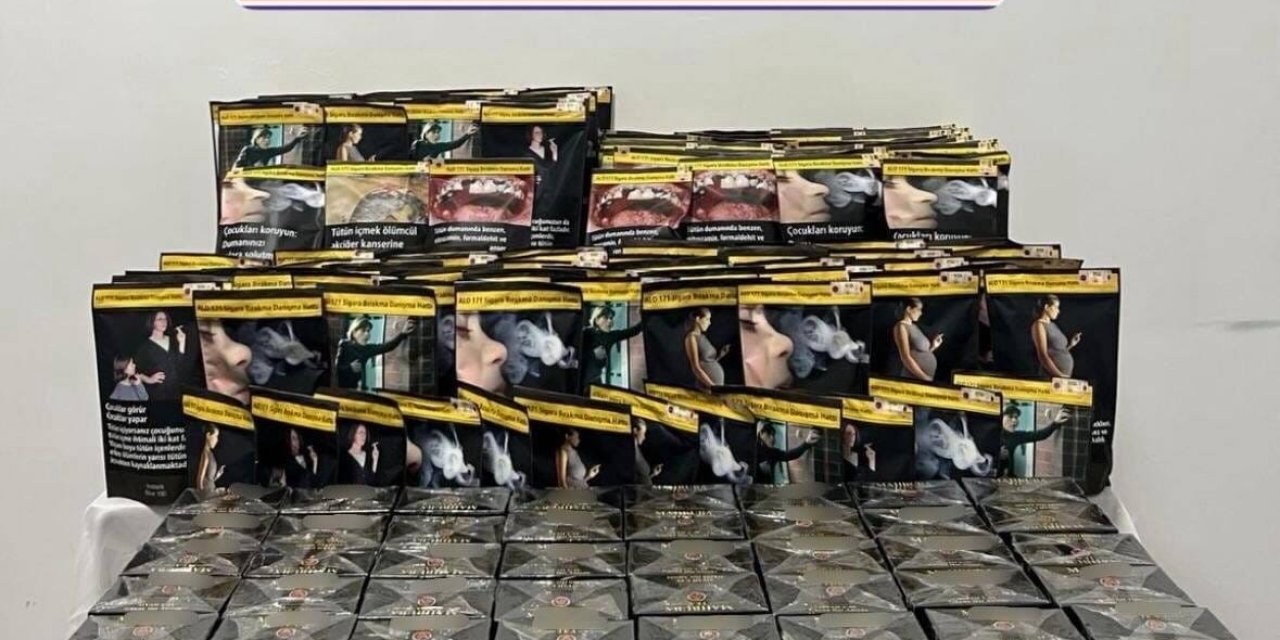 Jandarma kaçak çay ve tütün ele geçirdi