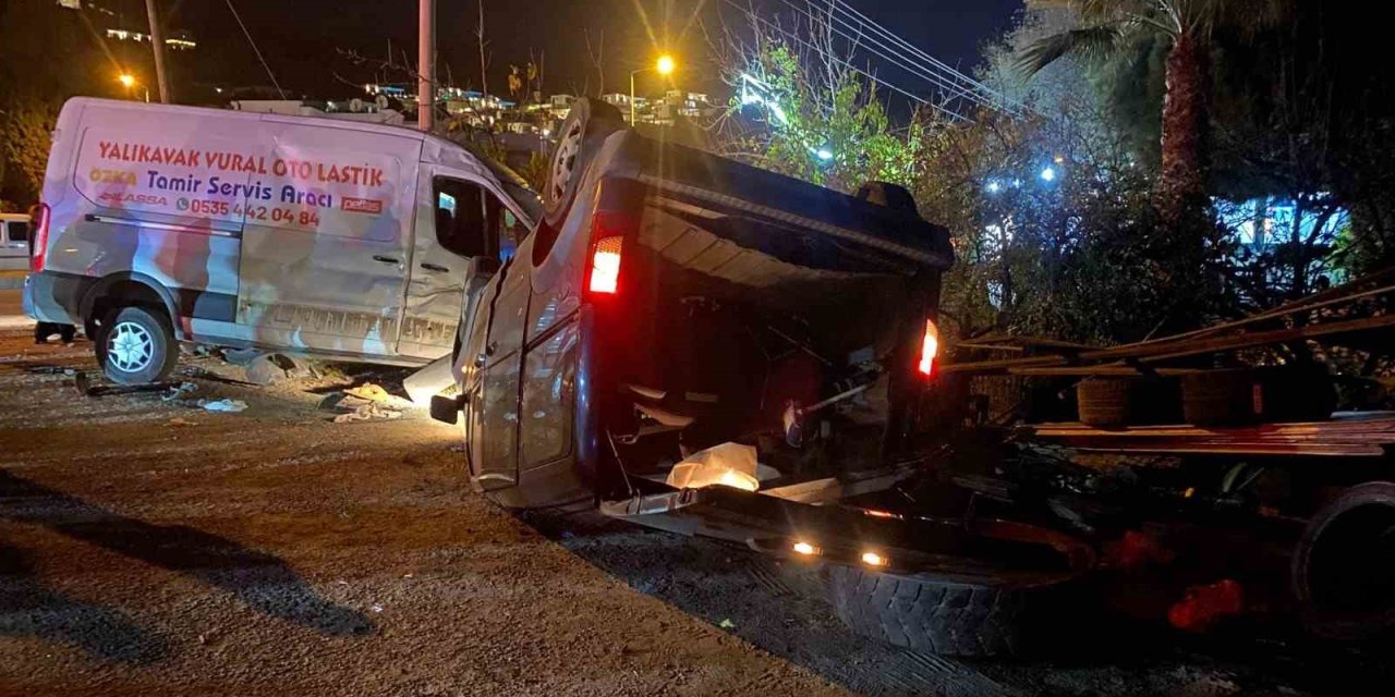 Bodrum’da trafik kazası: 1 ölü, 2 yaralı