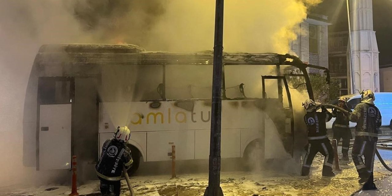 Servis şoförünün dikkati faciayı önledi, işçiler saniyelerle yanmaktan kurtuldu