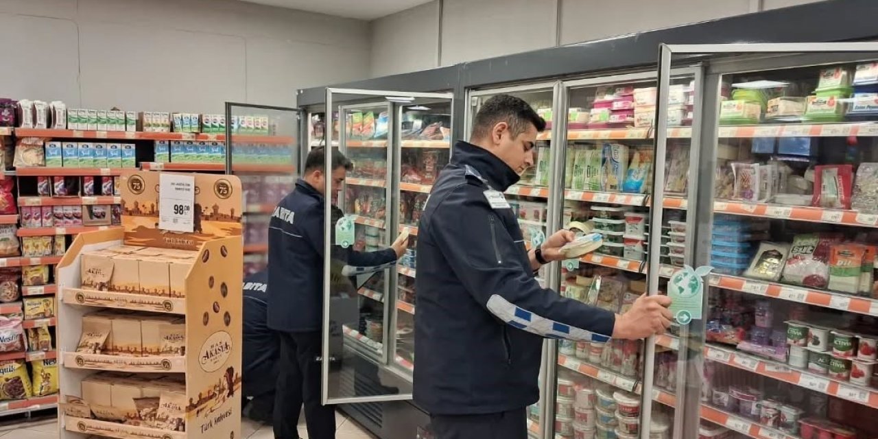 Germencik’te zabıta ekipleri zincir marketlerde denetim gerçekleştirdi
