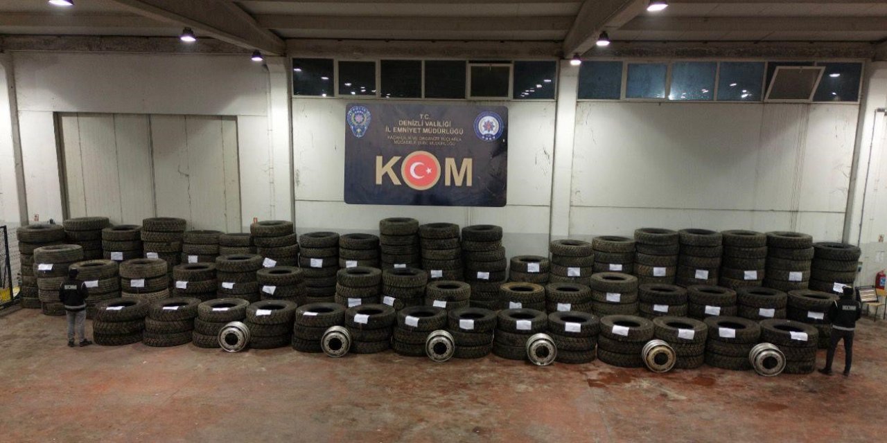 Denizli’de piyasa değeri 3 milyon TL olan kaçak mala el konuldu