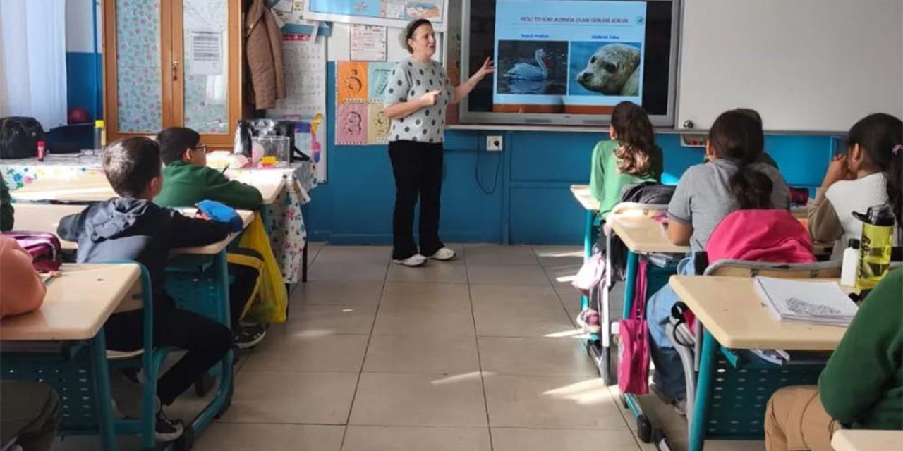 Aydın’da öğrencilere  yaban hayatı eğitimi
