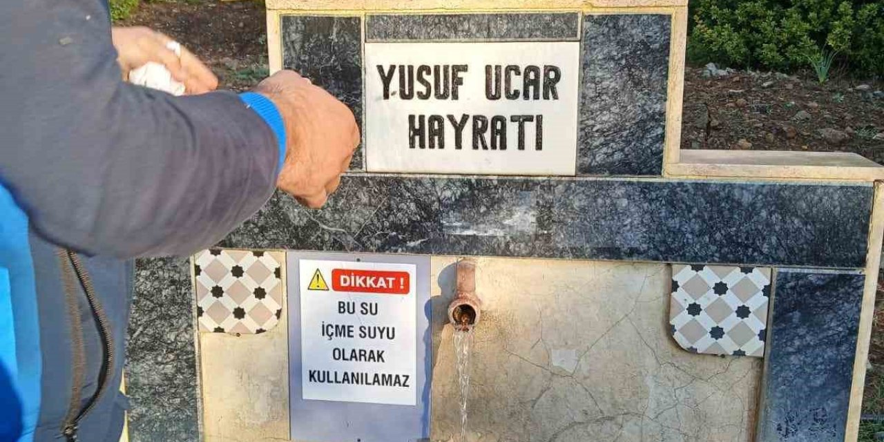 Datça’daki beş çeşmeye "Su içilemez" uyarısı