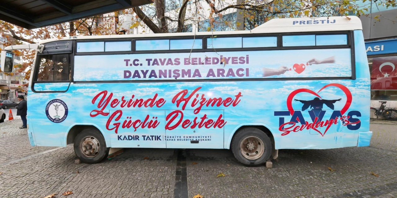 Tavas Belediyesi dayanışma aracı hizmete başladı