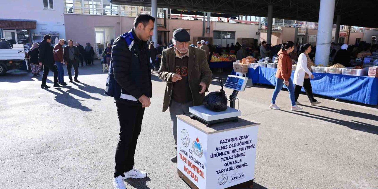 Çameli Belediyesinden ’güvenli terazi’ uygulaması