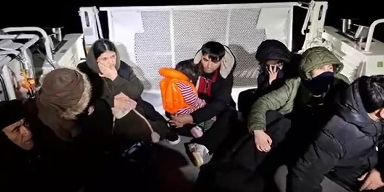 Didim açıklarında 29 düzensiz göçmen kurtarıldı