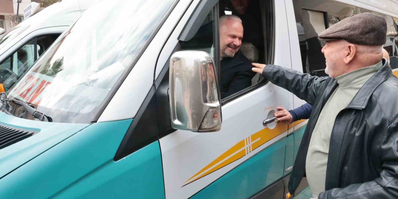 Başkan Pehlivan önce müjdeyi verdi, sonra direksiyona geçti