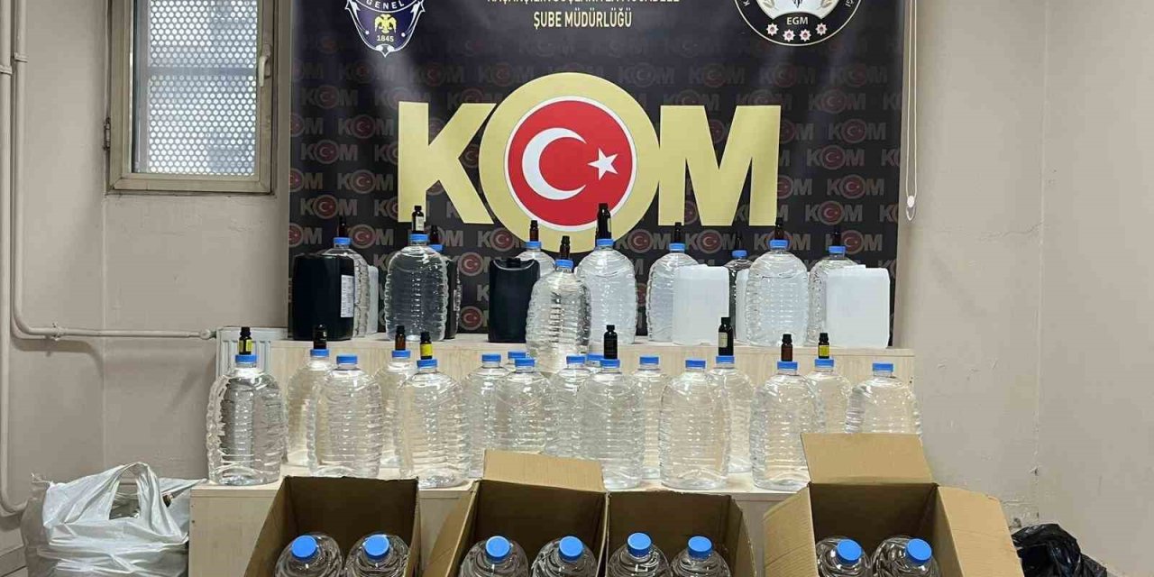 İzmir’de kaçak içki operasyonlarında 5 kişi tutuklandı