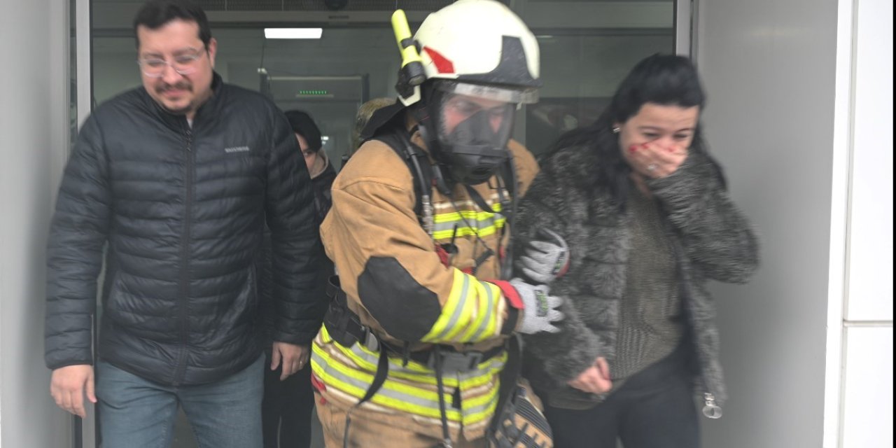 MASKİ’de yangın tatbikatı