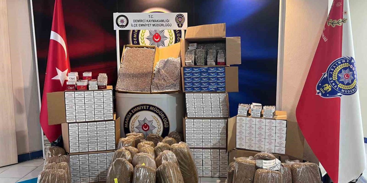 Demirci’de kaçak tütün operasyonu
