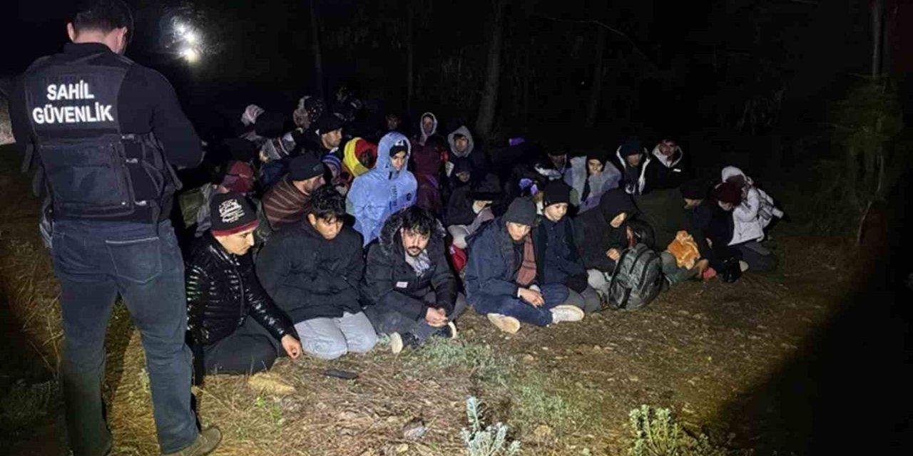 Fethiye’de 24’ü çocuk 58 düzensiz göçmen yakalandı
