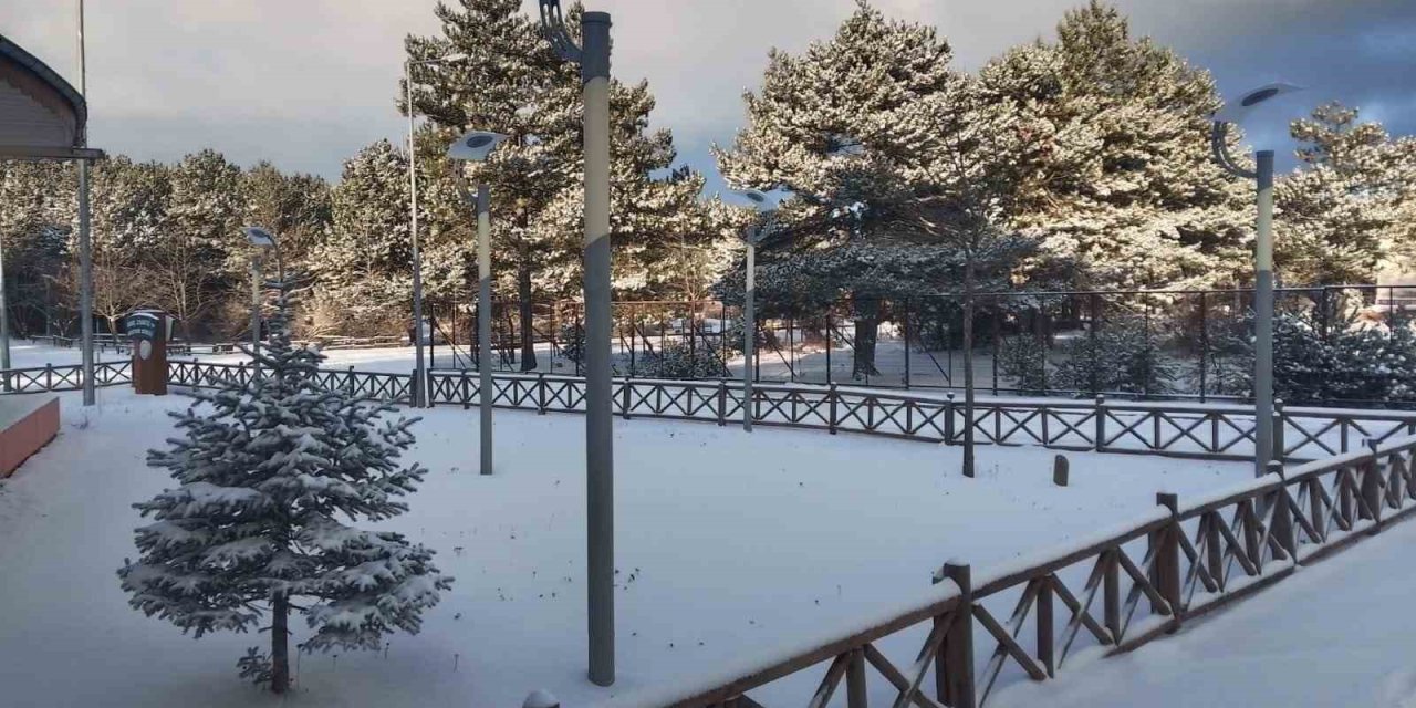 Manisa Spil Dağı Milli Parkı beyaza büründü