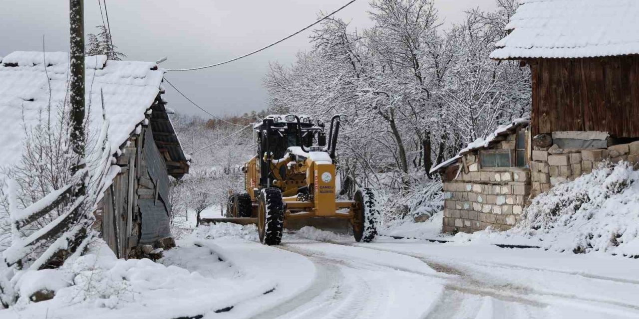 Çameli Belediyesi karla mücadele için teyakkuzda