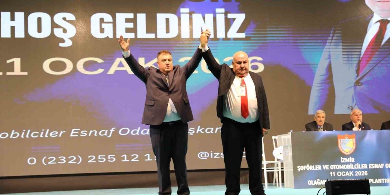 İzmir Şoförler ve Otomobilciler Esnaf Odası’nda Erkan Özkan güven tazeledi