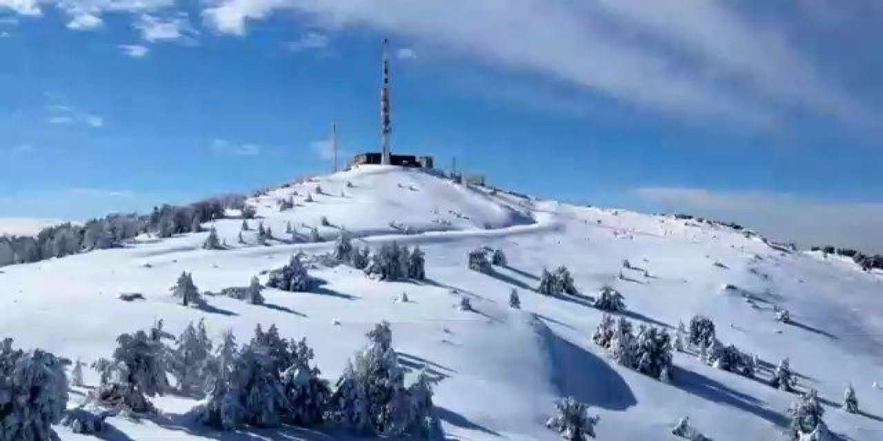 Kavaklıdere beyaza büründü