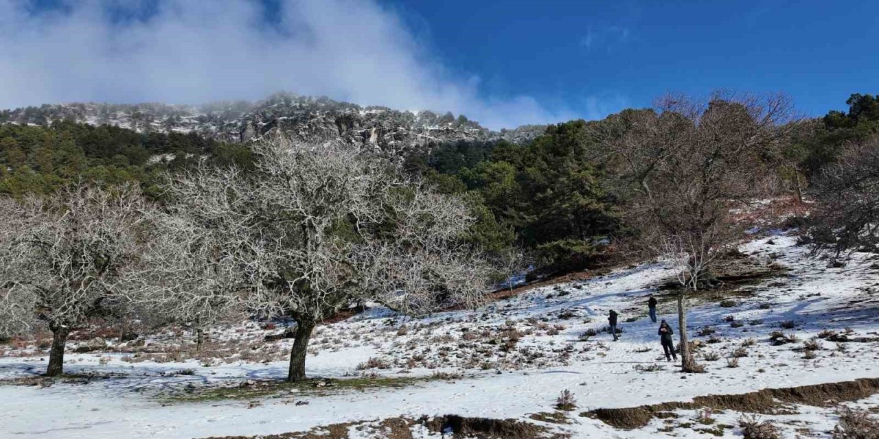Paşa Yaylası’nda kar keyfi