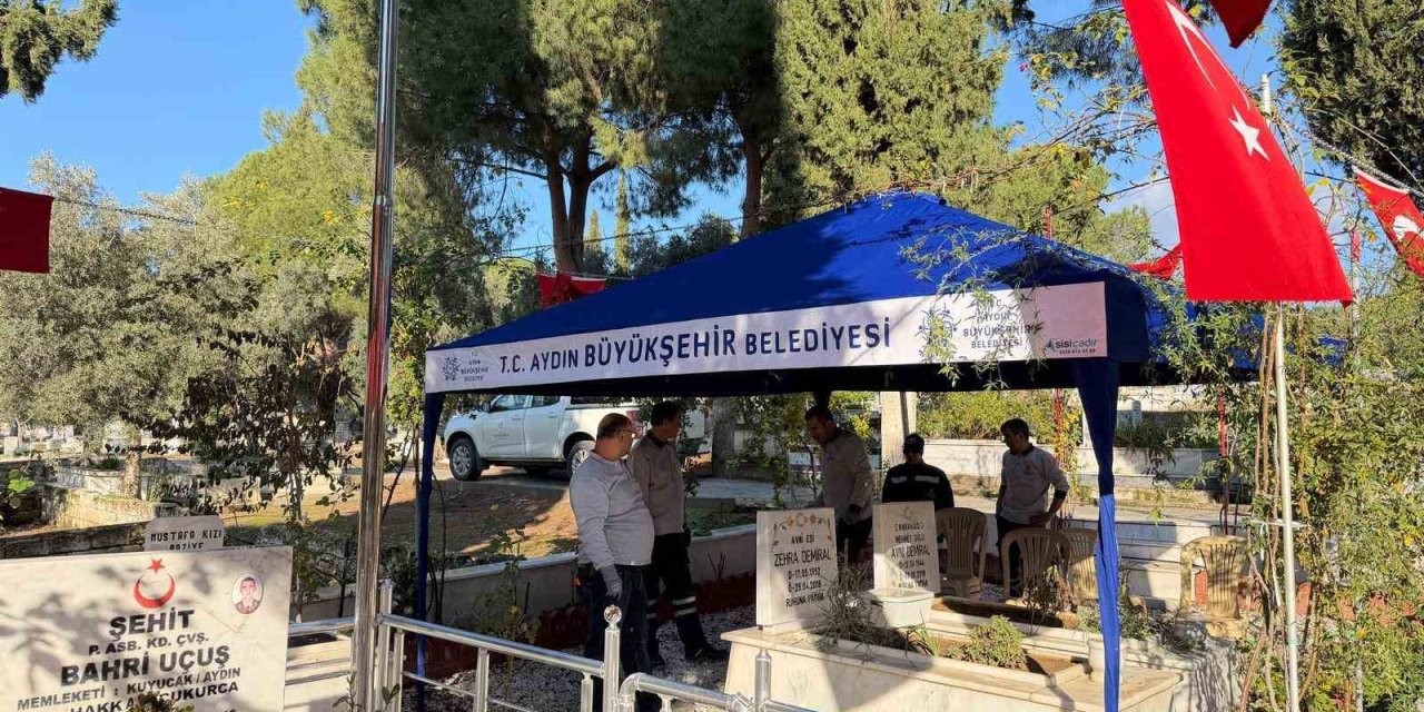 Aydın Büyükşehir Belediyesi’nden mezarlıklarda yoğun çalışma