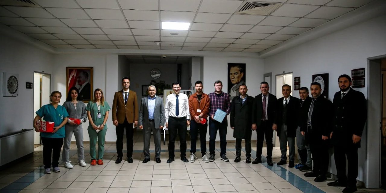 Rektör Kent, ADÜ Hastanesi’nde hizmetleri yerinde inceledi