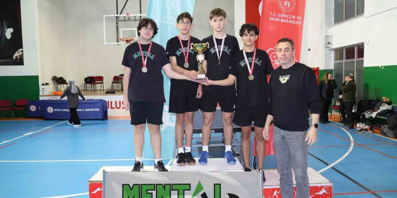 Menteşe Anadolu Lisesi, masa tenisinde üçüncü defa il şampiyonu