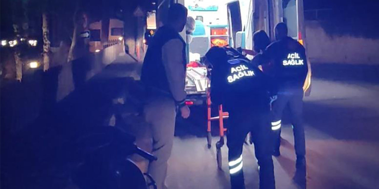 Alkollü motosiklet sürücüsü ağaca çarptı: 1 yaralı