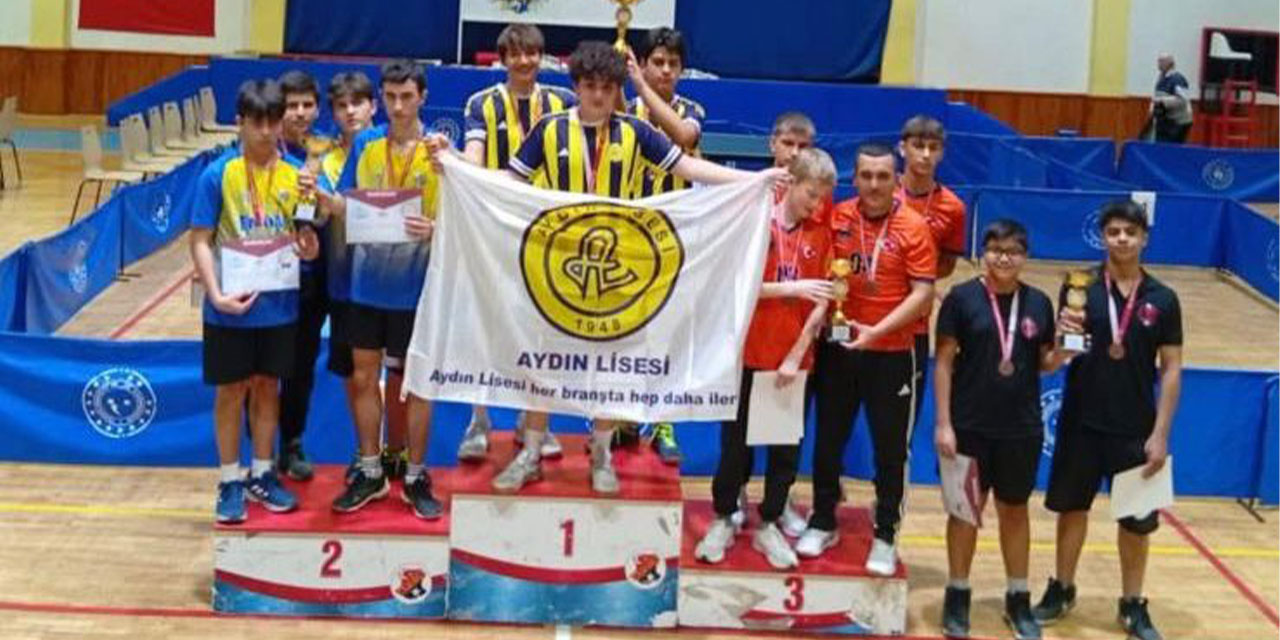 Aydın Lisesi Masa Tenisi  Takımı il şampiyonu oldu