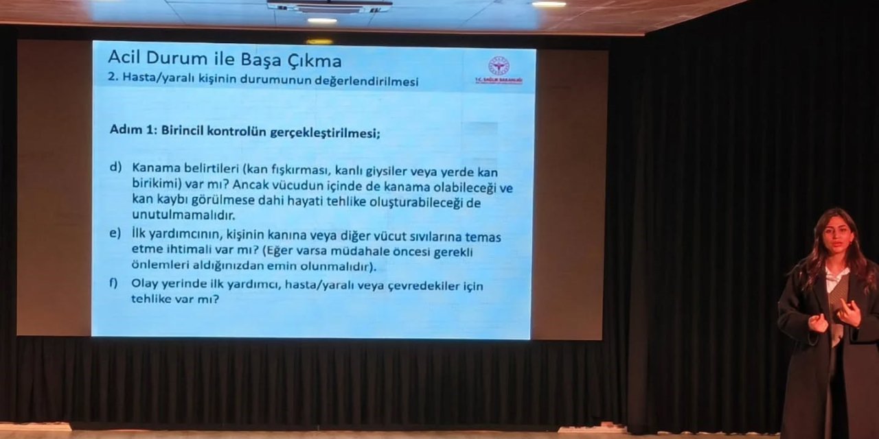 Germencik Belediyesi personeline ilk yardım eğitimi