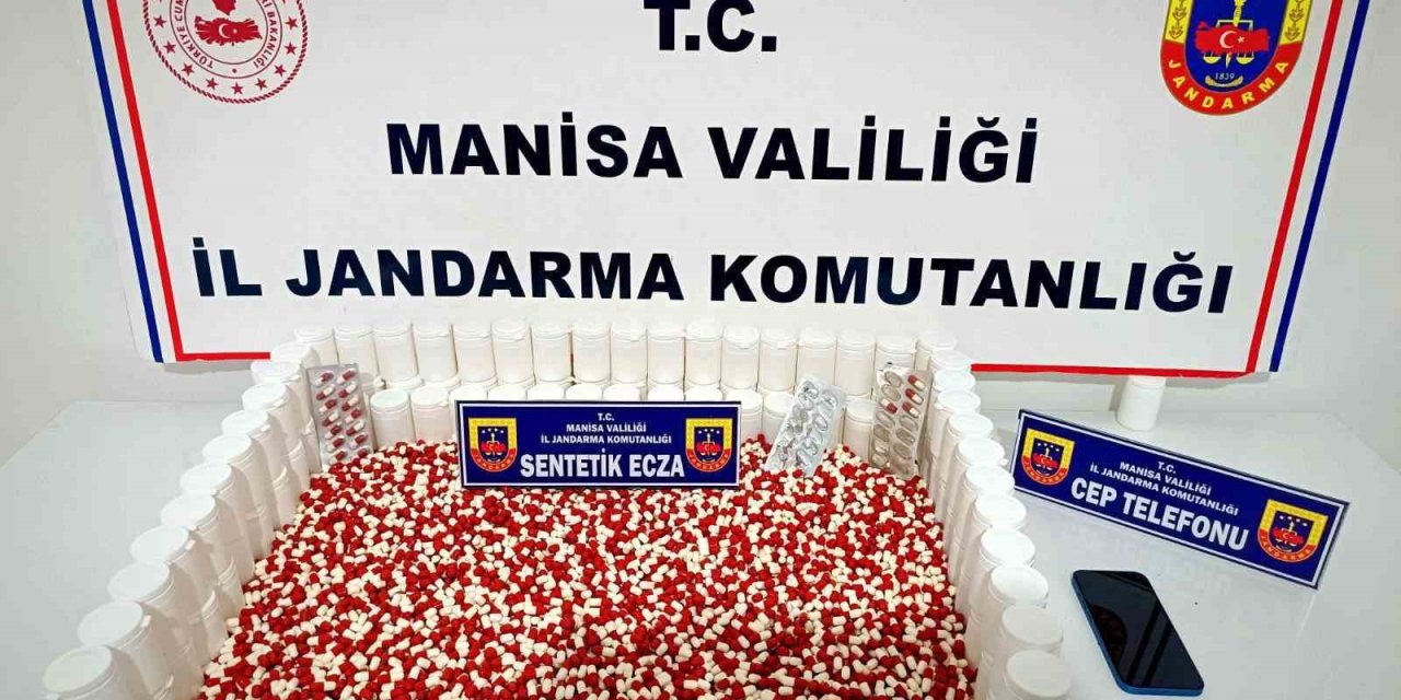 Manisa’da 6 bin 71 sentetik ecza ile yakalanan şüpheli tutuklandı