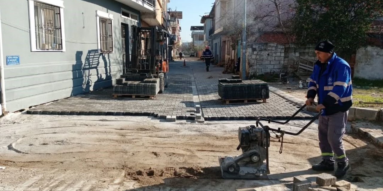 Germencik’te sokaklar yenileniyor