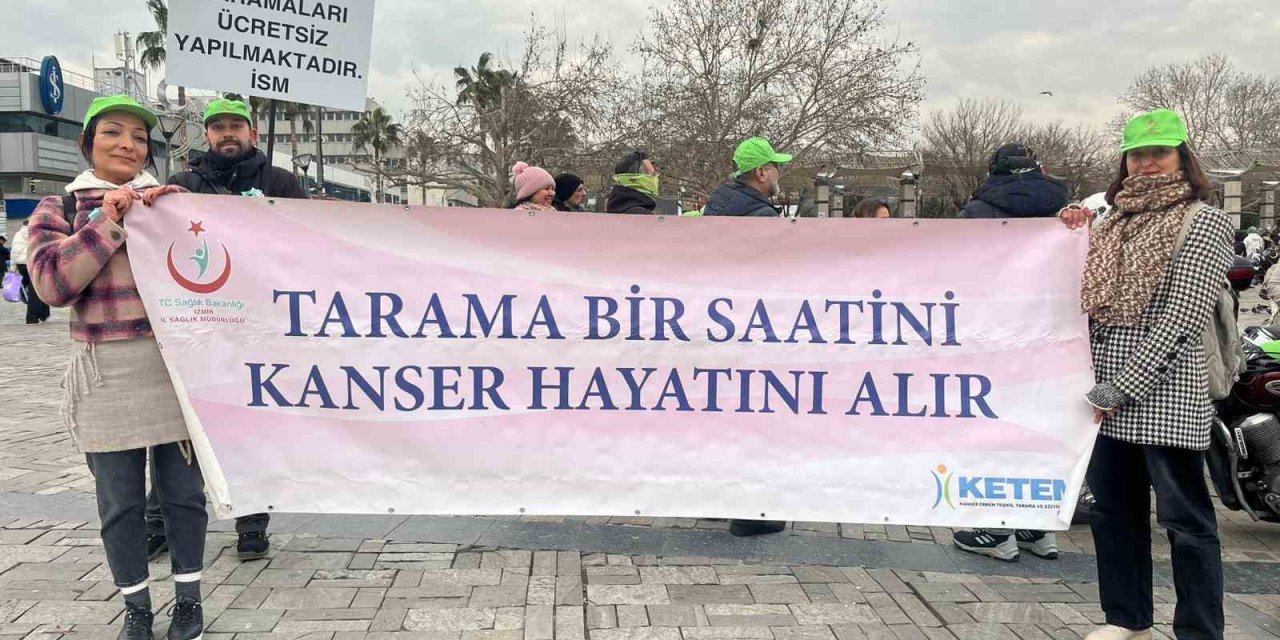 İzmir’de rahim ağzı kanserine dikkat çekmek için pedal çevrildi