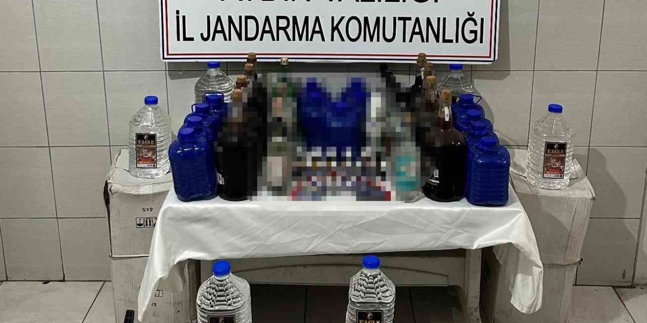 Aydın’da jandarmadan sahte alkol operasyonu