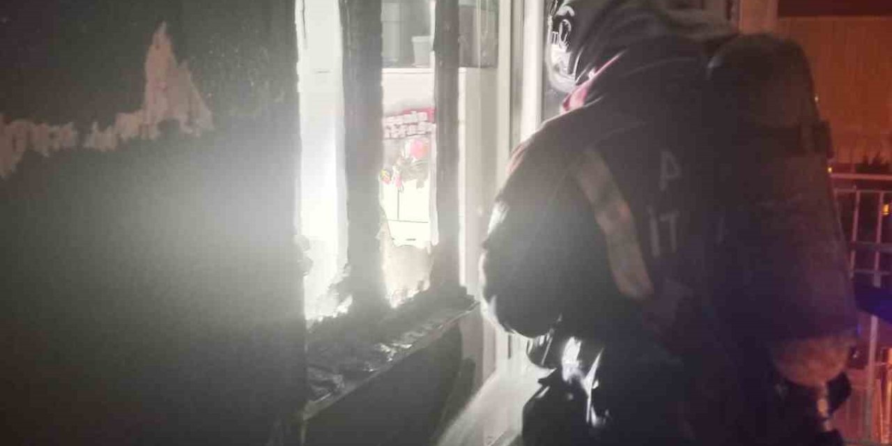 Aydın’da ev yangını panikletti