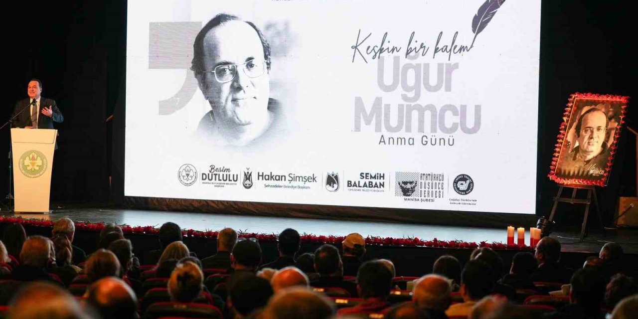 Gazeteciliğin keskin kalemi Uğur Mumcu Manisa’da anıldı