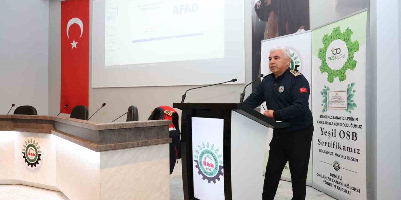 Denizli OSB’de Sivil Savunma ve Afet Eğitimleri düzenlendi