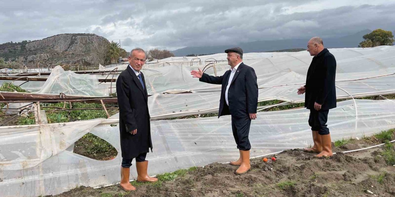 Dolu ve hortumun vurduğu Seydikemer’de oda başkanlarından destek çağrısı