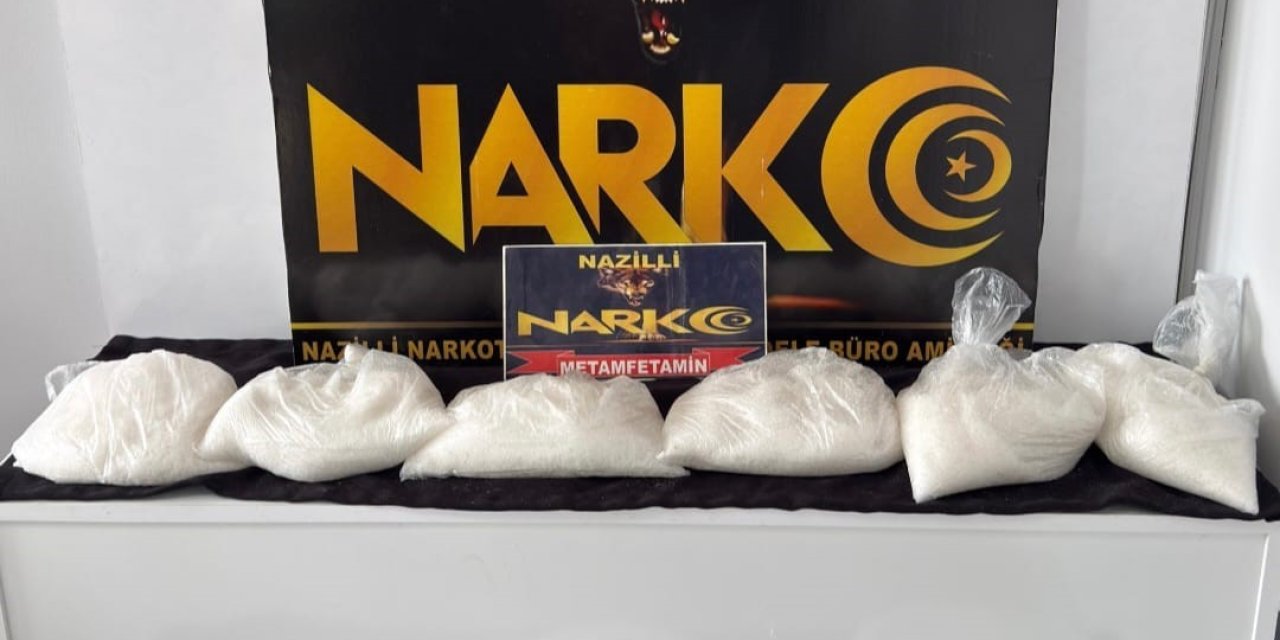 Nazilli’de 9 kilo 428 gram uyuşturucu ele geçirildi