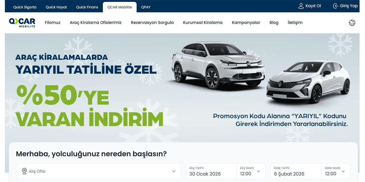 Araç Kiralama İstanbul - qcar.com.tr