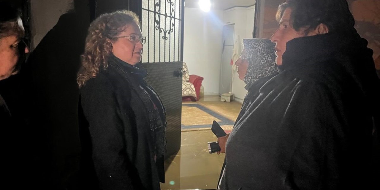 Kaymakam Doğru yağış sonrası vatandaşların yanında