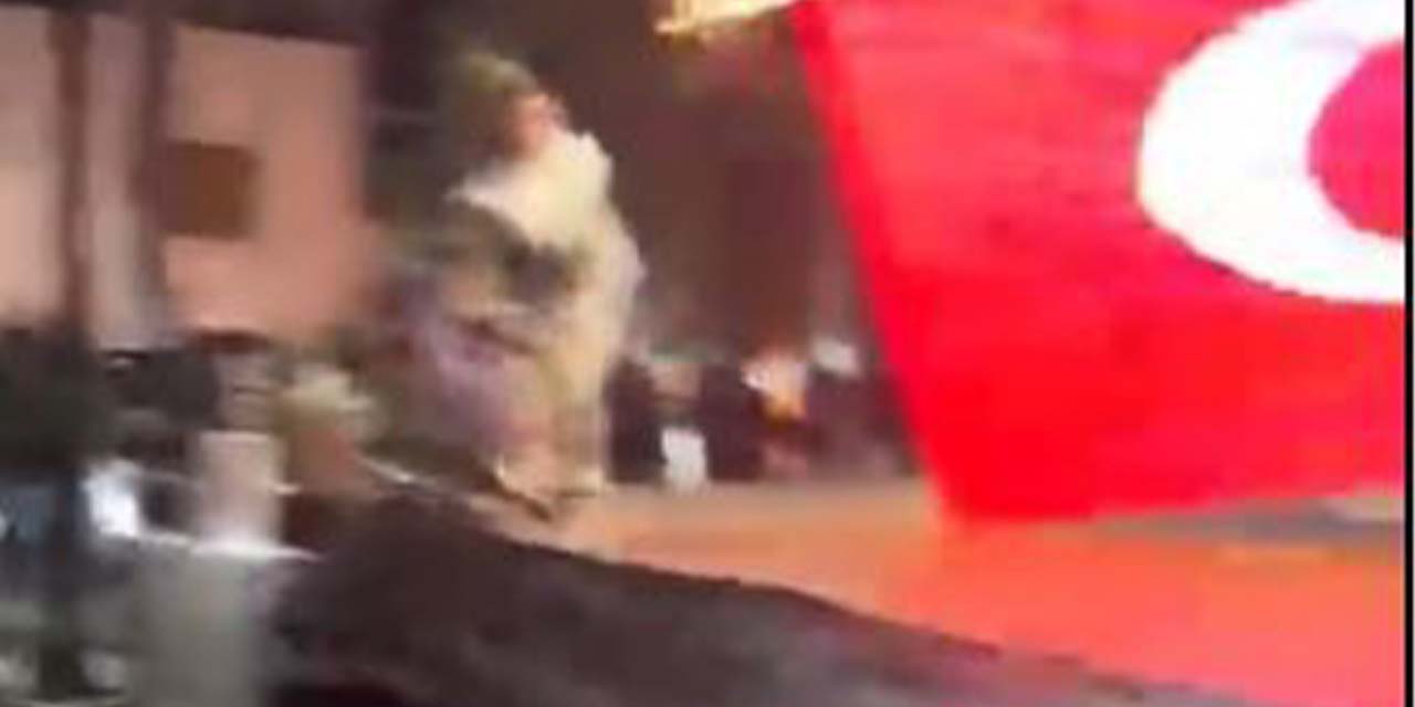 Zeybek gösterisi fırtınaya  yakalandı: Başkan ölümden döndü