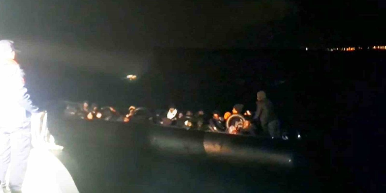 Milas’ta 3’ü çocuk 37 düzensiz göçmen yakalandı