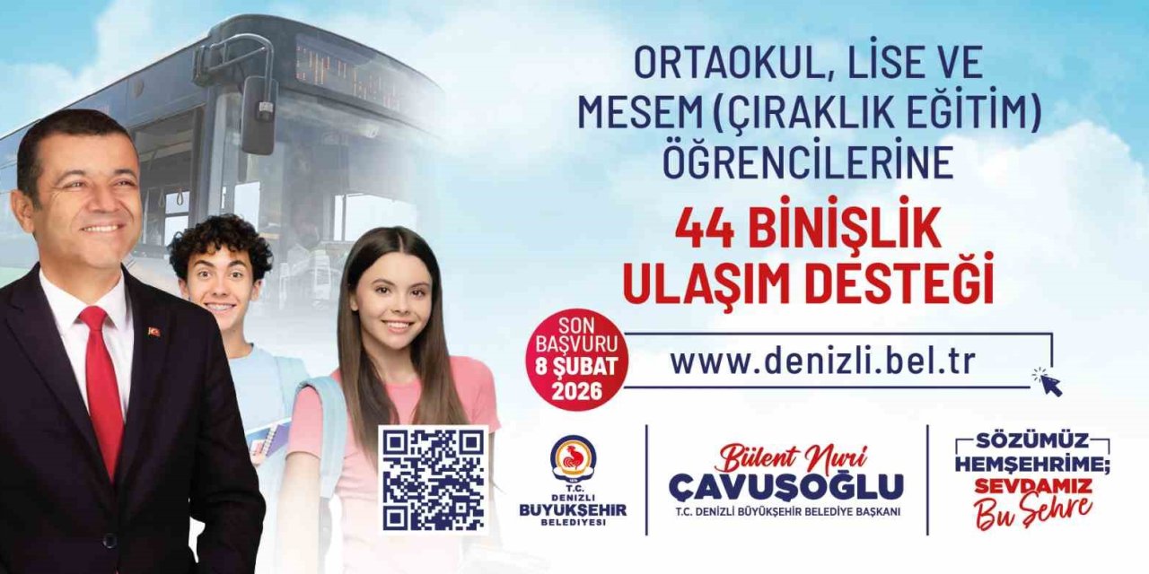 Denizli’de ulaşım desteğinde başvurular 8 Şubat’ta sona eriyor
