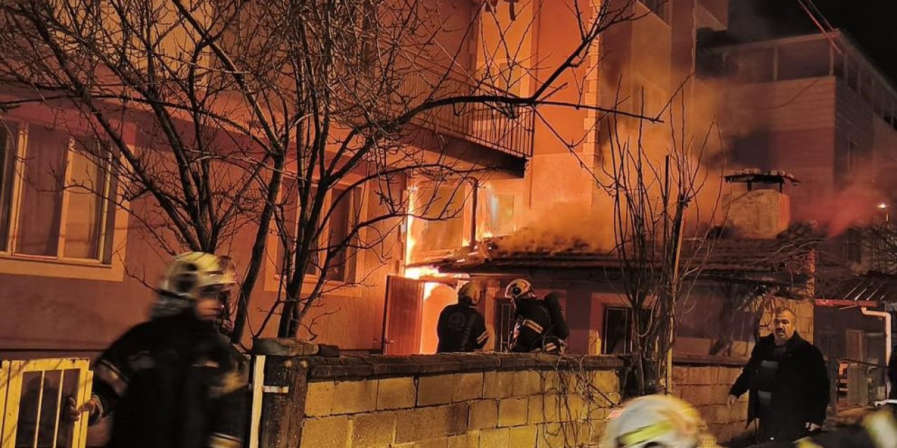 Denizli’de odunluk yangını korkuttu