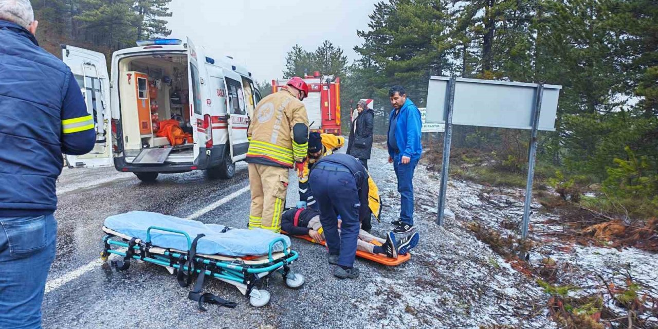 Manisa’da trafik kazası: 2 yaralı